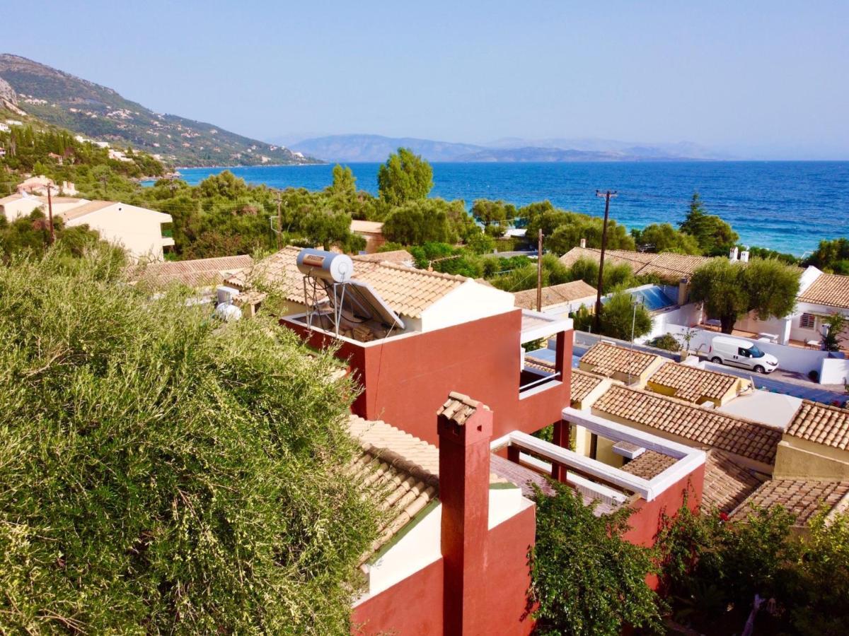 Barbati Beach Minivillas With Pool By Dadovillas エクステリア 写真